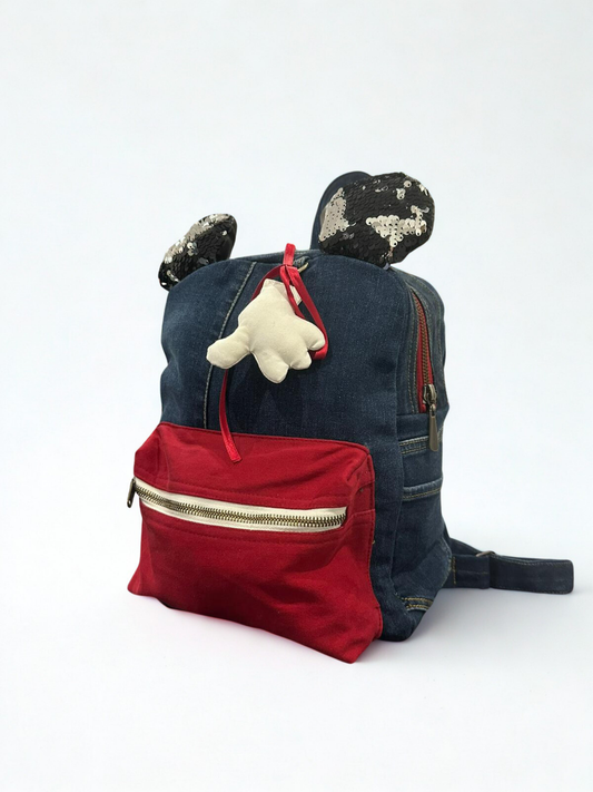 Denim ruksak “Mini Mouse” – Unikat 1/1 KIKY STORE