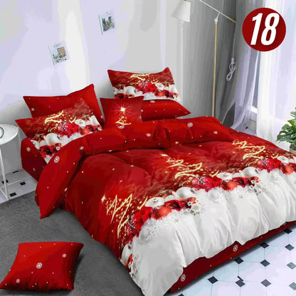 Božićni set posteljina za bračni krevet - 6 dijela KIKY STORE