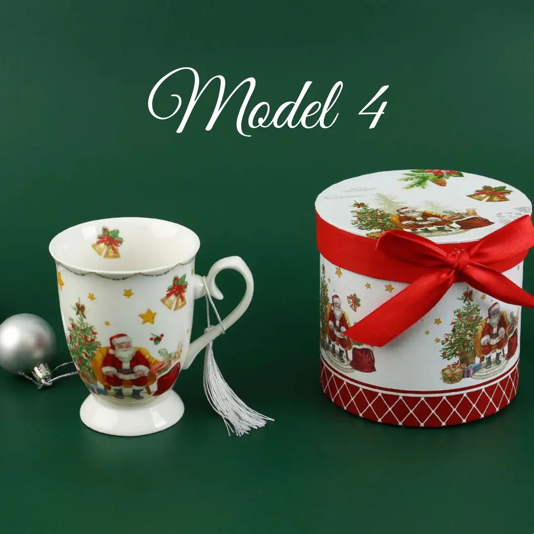 Božićna šalica u poklon kutiji – 300 ml (4 modela) KIKY STORE