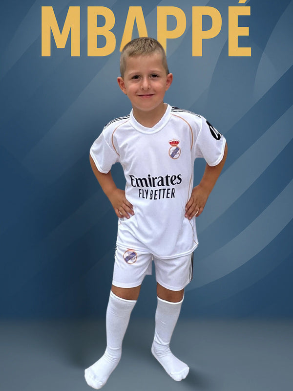 Dječji nogometni dres komplet Mbappe – Real BR 10 KIKY STORE