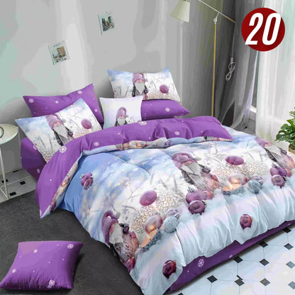 Božićni set posteljina za bračni krevet - 6 dijela KIKY STORE