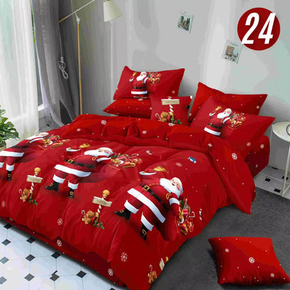 Božićni set posteljina za bračni krevet - 6 dijela KIKY STORE