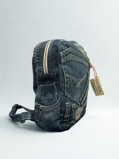 Denim ruksak “Seagull Classic” – Unikat 1/1 KIKY STORE