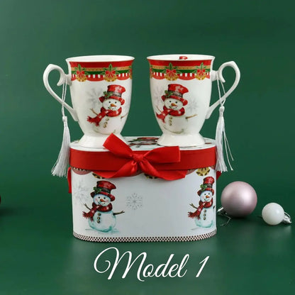 Božićni set od 2 šalice u poklon kutiji – 300 ml KIKY STORE