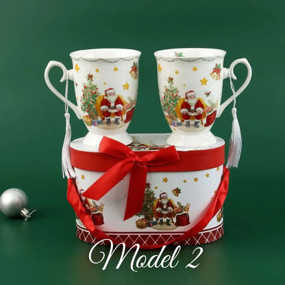 Božićni set od 2 šalice u poklon kutiji – 300 ml KIKY STORE