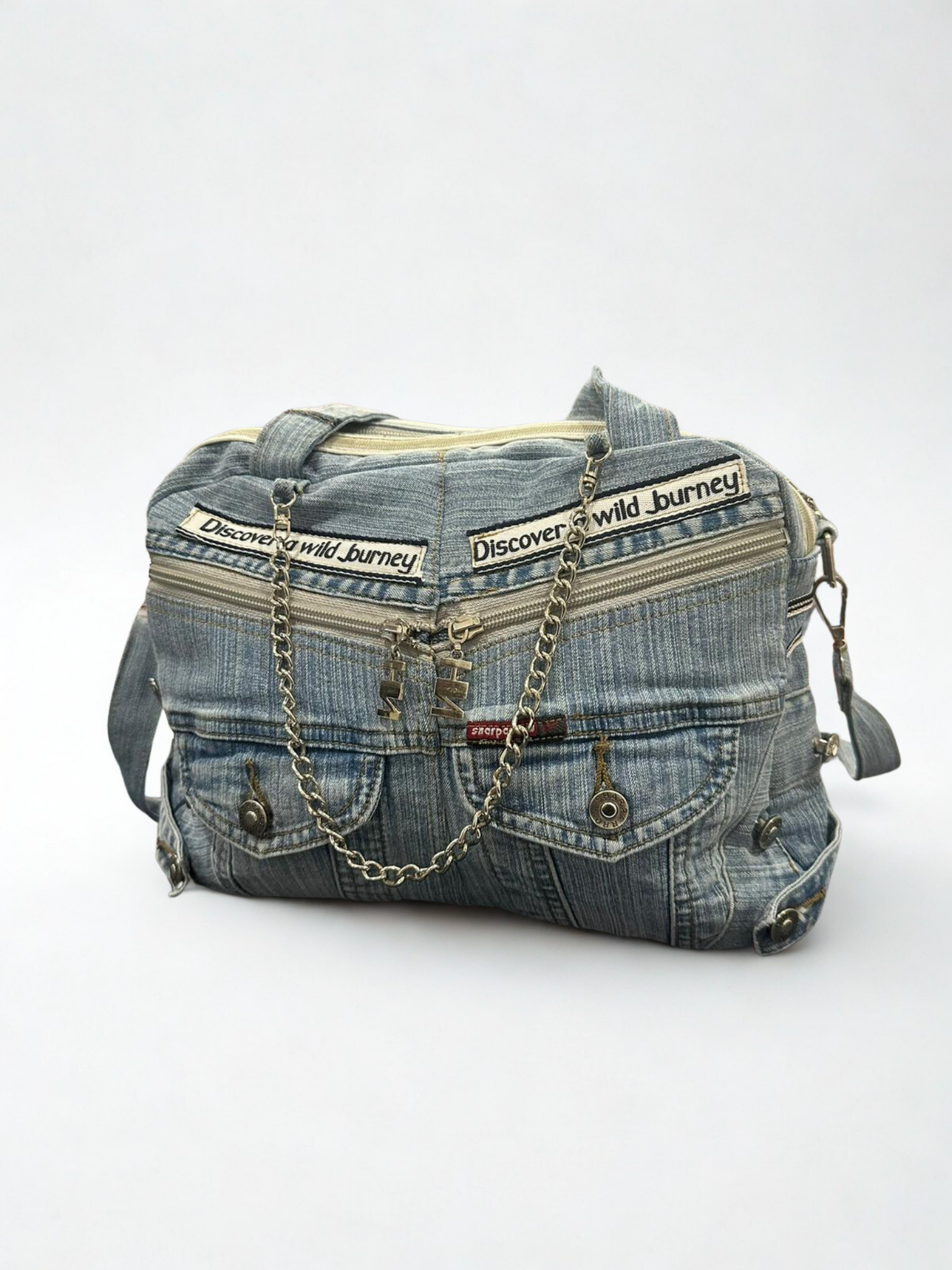 Denim torba “Wild Journey” – ručni rad, KIKY STORE