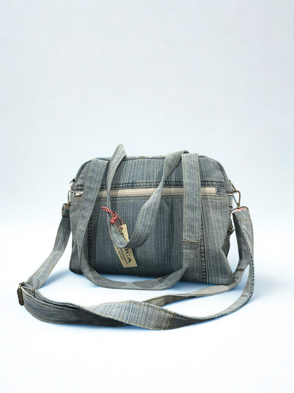 Denim torba “Wild Journey” – ručni rad, KIKY STORE