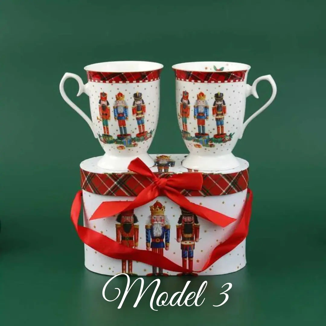 Božićni set od 2 šalice u poklon kutiji – 300 ml KIKY STORE