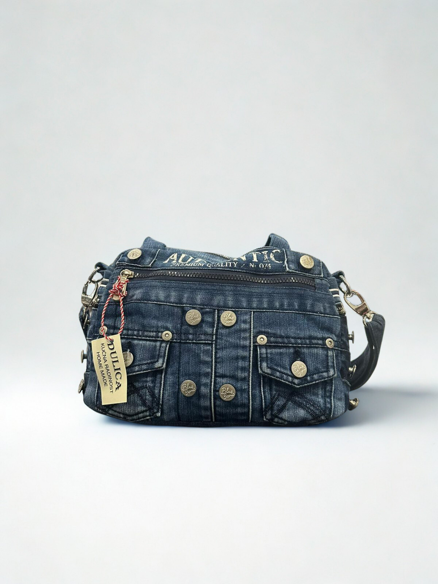Denim torba “Authentic Blue” – ručni rad, KIKY STORE