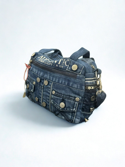 Denim torba “Authentic Blue” – ručni rad, KIKY STORE
