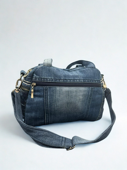 Denim torba “Authentic Blue” – ručni rad, KIKY STORE