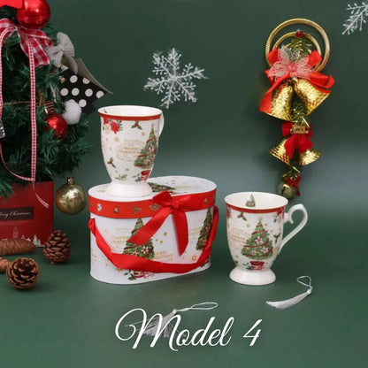 Božićni set od 2 šalice u poklon kutiji – 300 ml KIKY STORE
