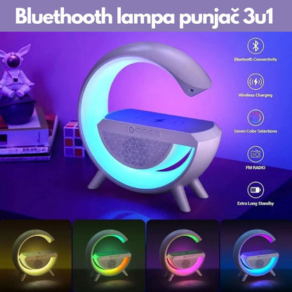 Bluetooth zvučnjak lampa punjač