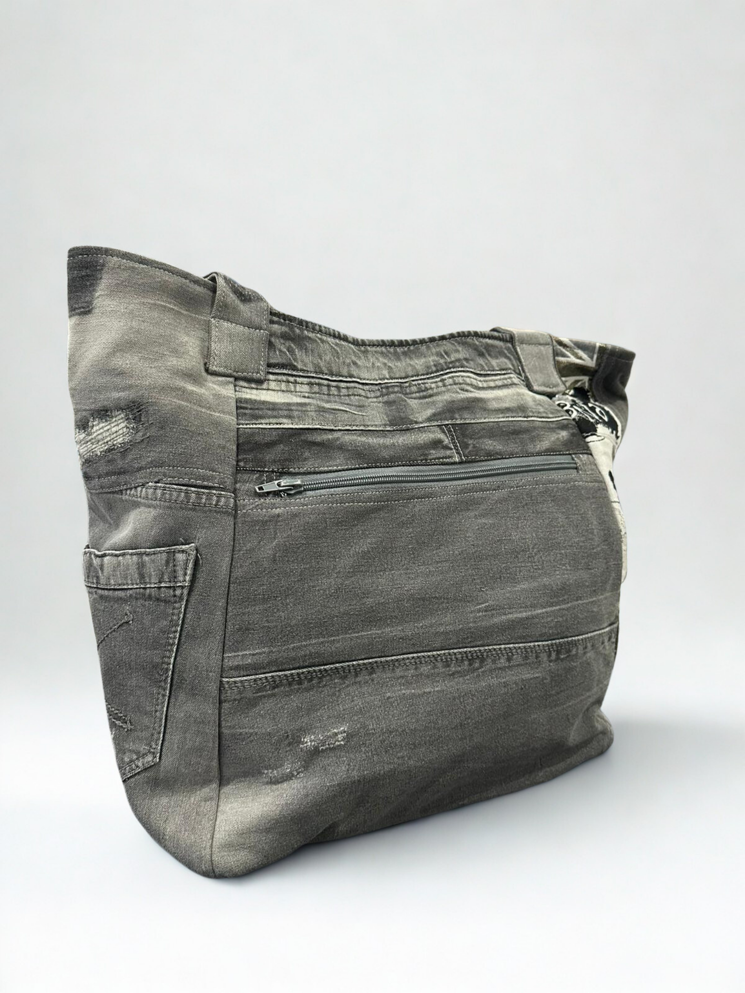 Denim torba “Street Canvas” – ručni rad, unikat KIKY STORE