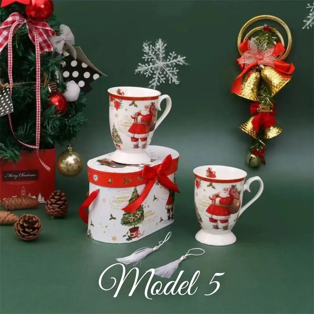 Božićni set od 2 šalice u poklon kutiji – 300 ml KIKY STORE