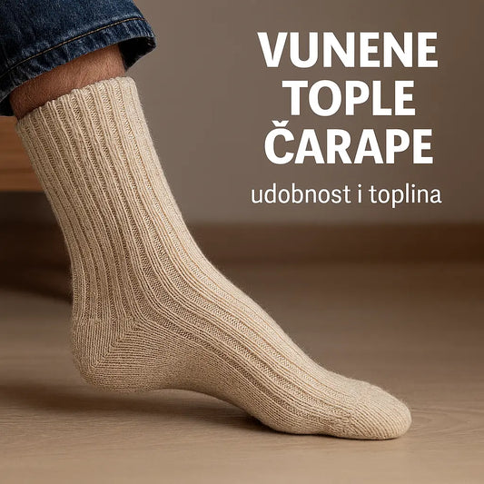 VUNENE ČARAPE 3 PARA KIKY STORE