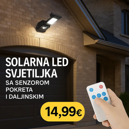 Solarna LED Lampa s Daljinskim i Senzorom Pokreta KIKY STORE