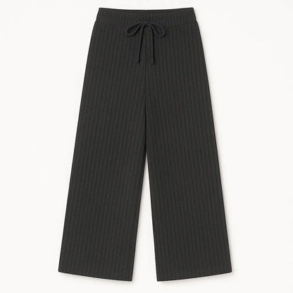 Pamučne rebraste culotte hlače - KIKY STORE