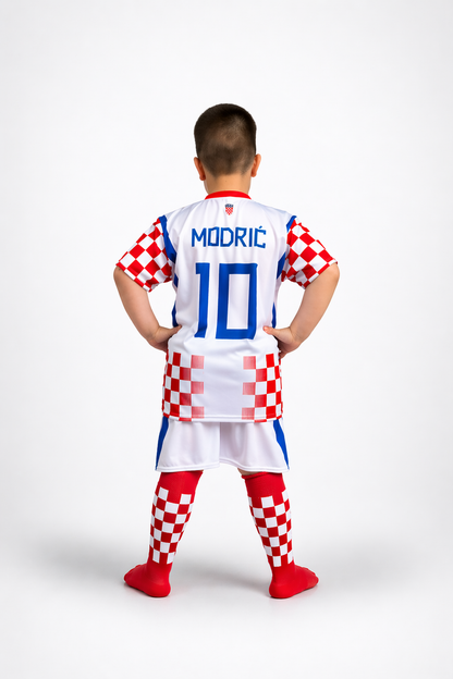 Djecji nogometni dres komplet Hrvatska 2026 - SET 2 s stucnama