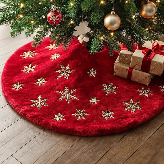 Mekana božićna suknja – Zlatne pahuljice KIKY STORE