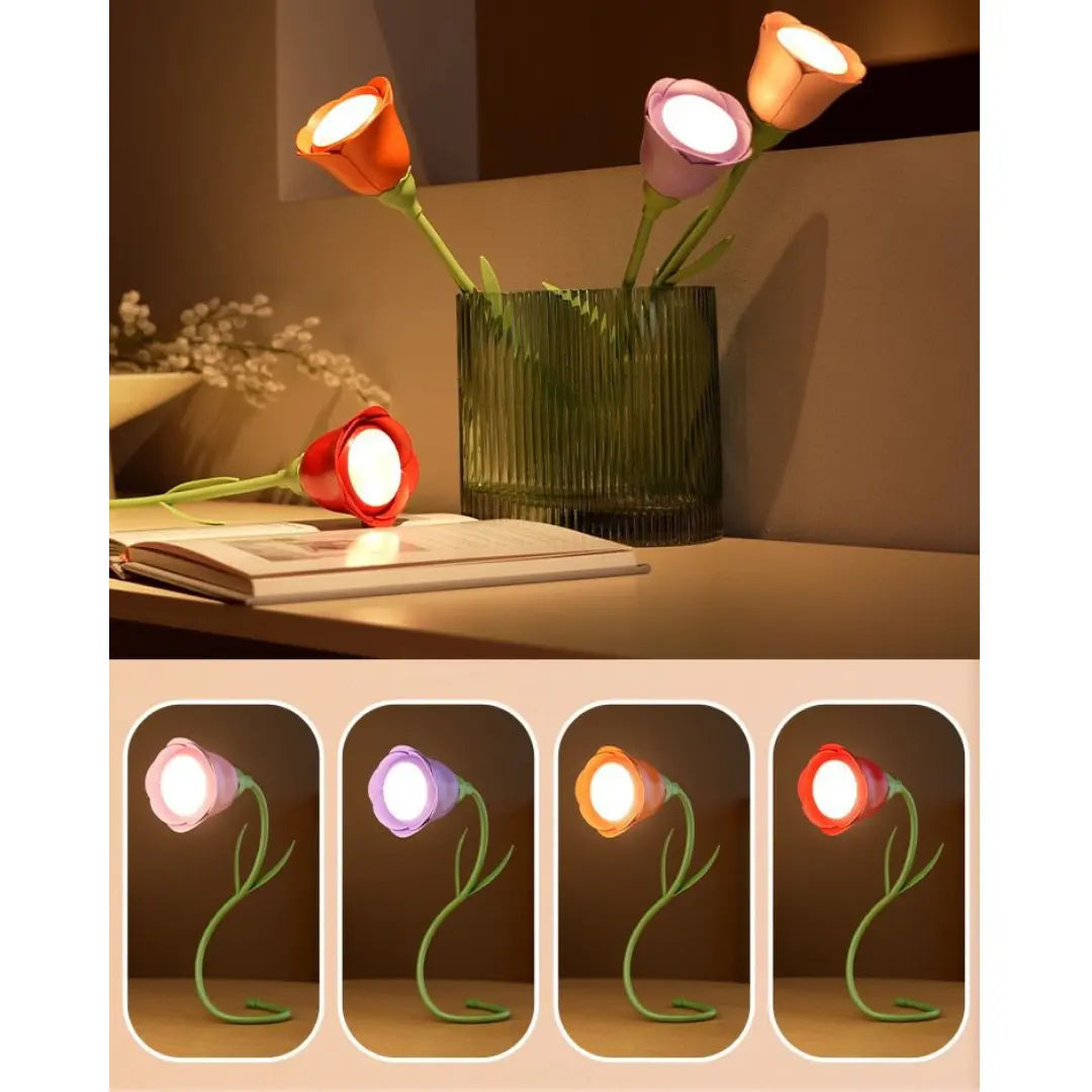 USB punjiva ruža lampa-FloraGlow - KIKY STORE