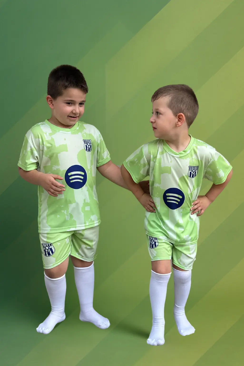 Dječji dres nogometni komplet Yamal barca-zeleni KIKY STORE