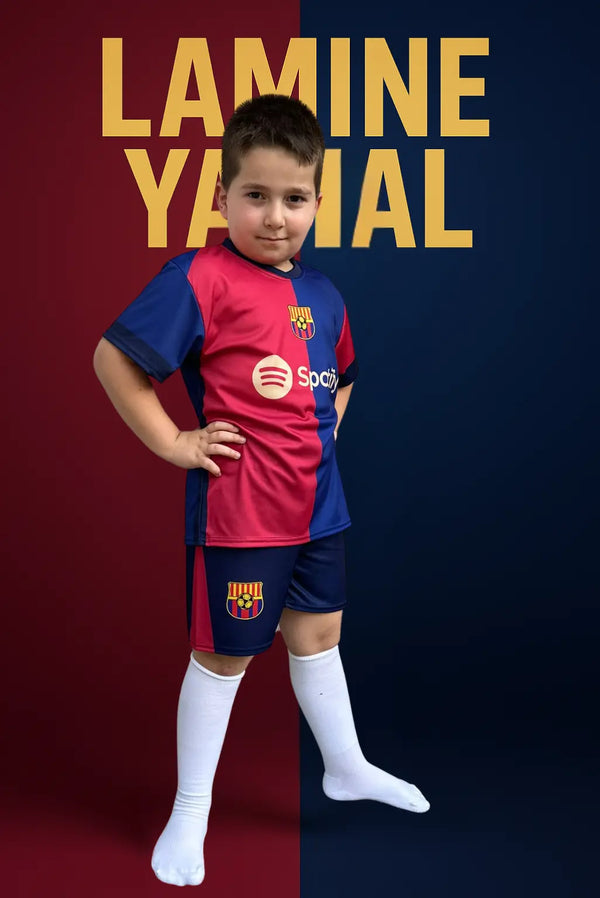 Dječji dres nogometni komplet Yamal barca KIKY STORE