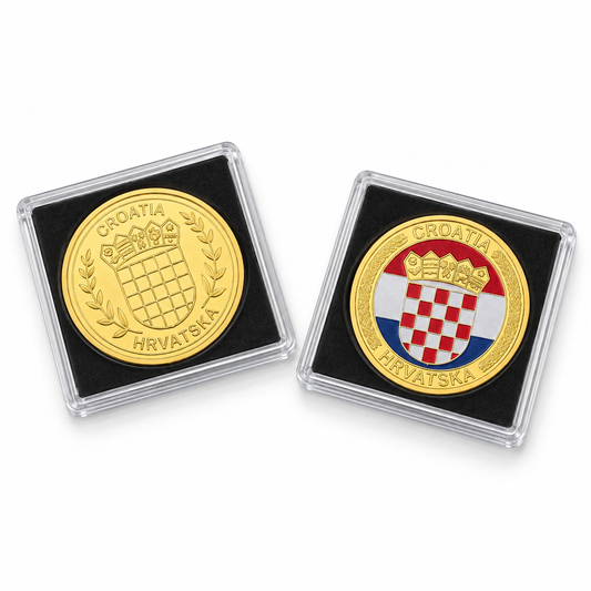 Suvenirski zlatnik Hrvatska i Zagreb – imitacija
