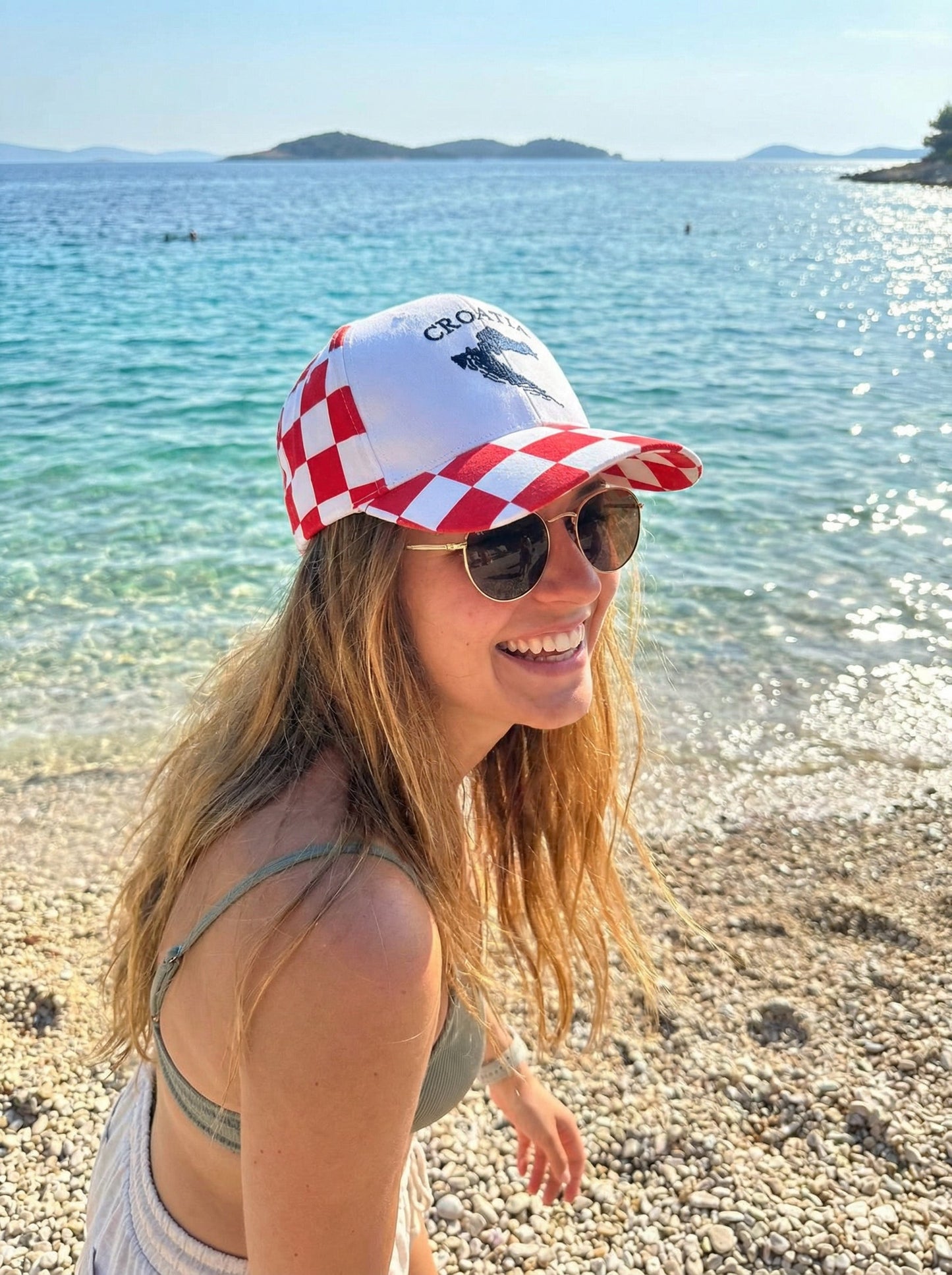 Croatia Šilterica – Bijela s Kartom i Šahovnicom na Šiltu
