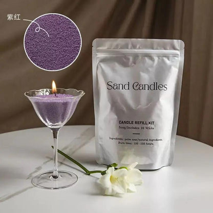 DIY set Sand Candle – pijesak za svijeće 500 g + 10 fitilja KIKY STORE