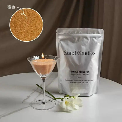 DIY set Sand Candle – pijesak za svijeće 500 g + 10 fitilja KIKY STORE