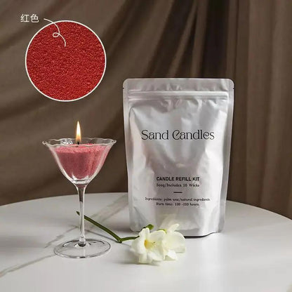 DIY set Sand Candle – pijesak za svijeće 500 g + 10 fitilja KIKY STORE