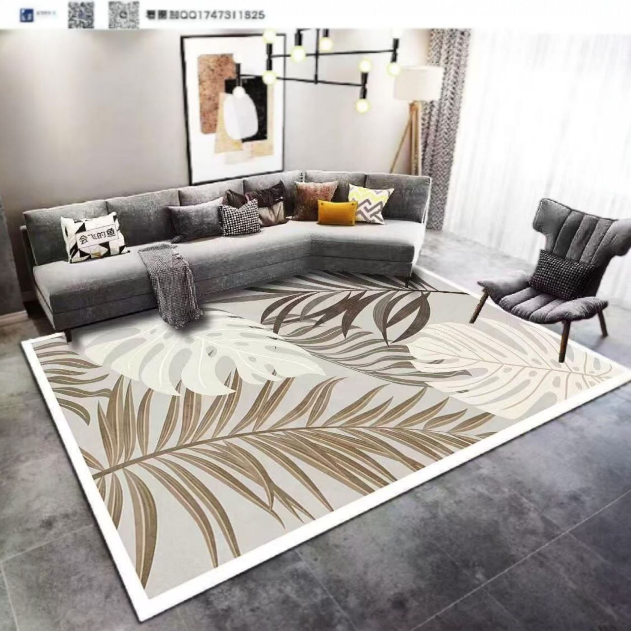 Moderni tanji tepih Soft line model 16 - Kiky store