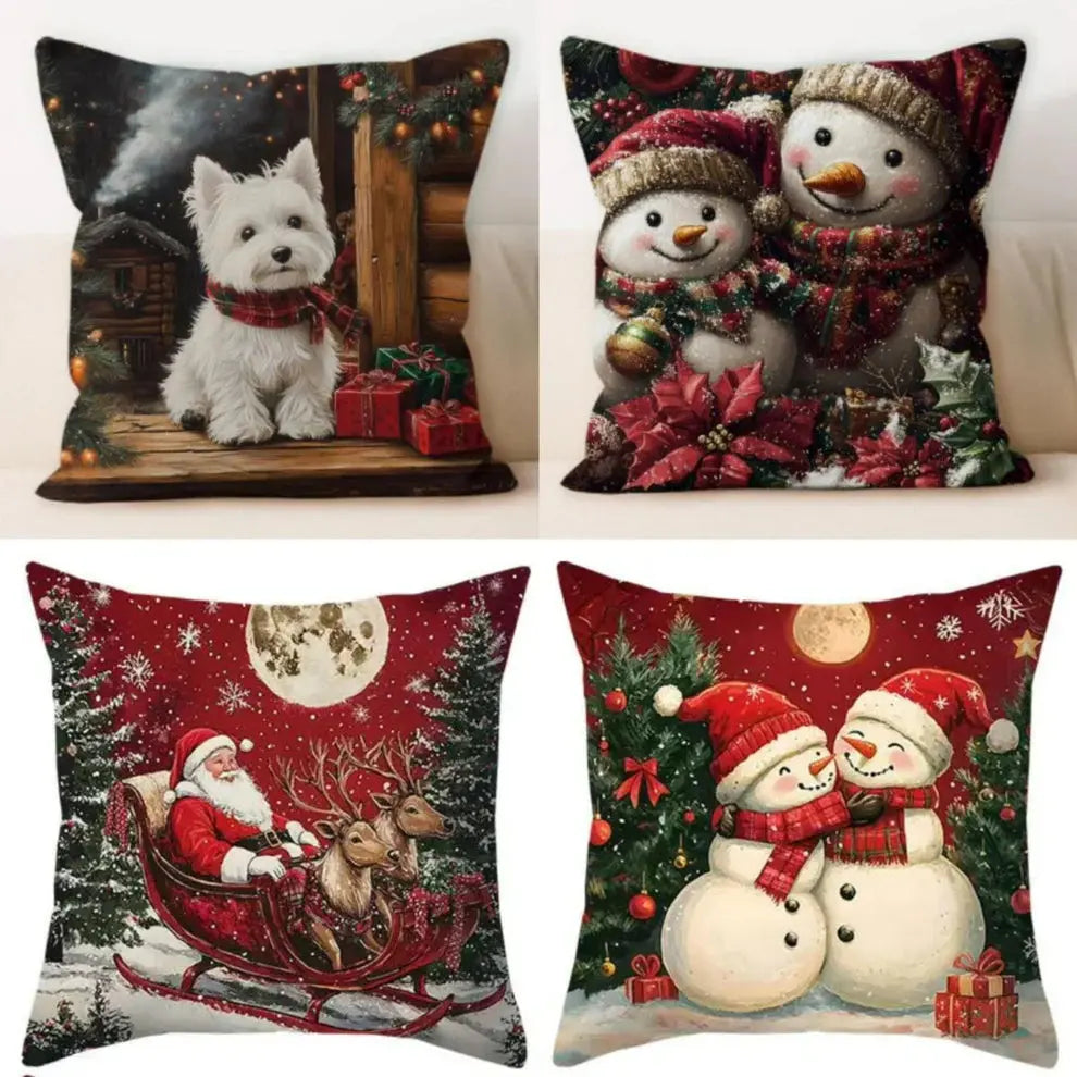 Set od 4 božićne jastučnice – Mix 45×45 cm KIKY STORE