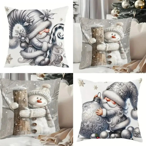 božićne jastučnice – Sive 45×45 cm