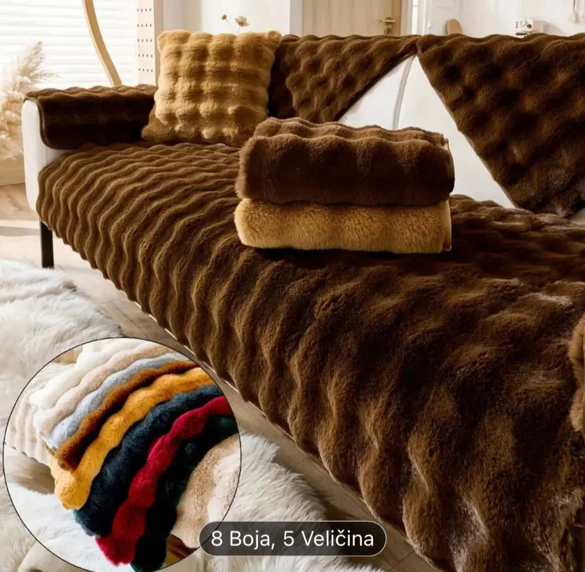 Valoviti pliš prekrivači KIKY STORE