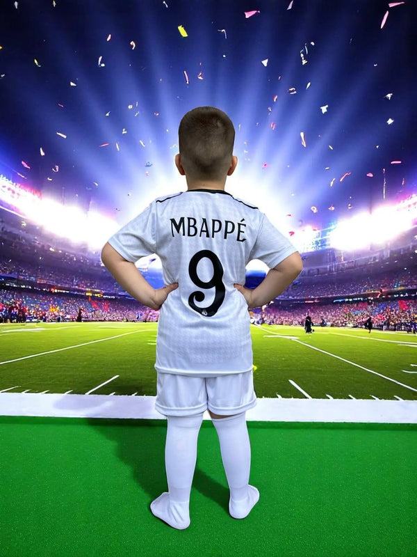 Dječji nogometni dres komplet Mbappe – Real - KIKY STORE