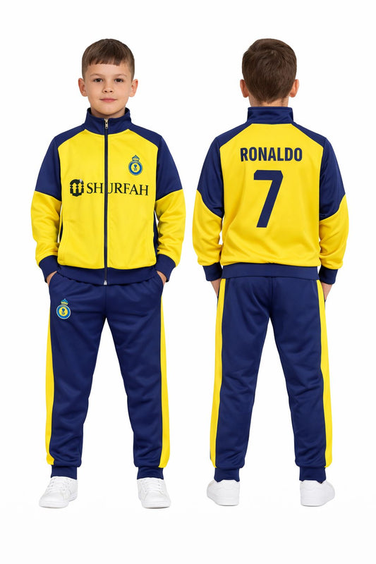 Dječja komplet trenirka-Ronaldo 7 ŽUTO-PLAVA KIKY STORE