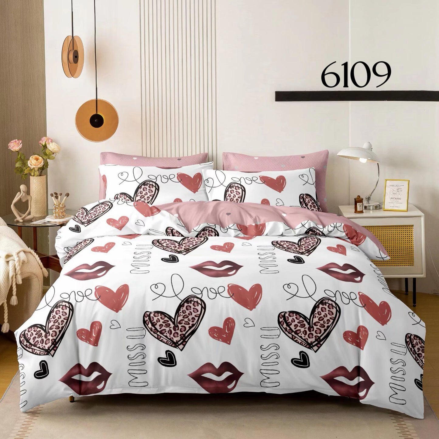 Posteljina Kiss &amp; Love (6 dijelova) KIKY STORE