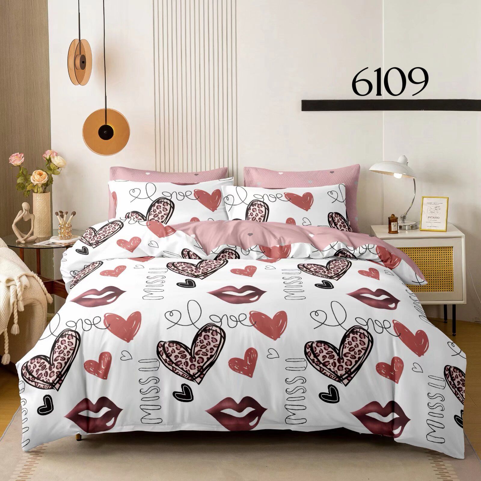 Posteljina Kiss &amp; Love (6 dijelova) KIKY STORE
