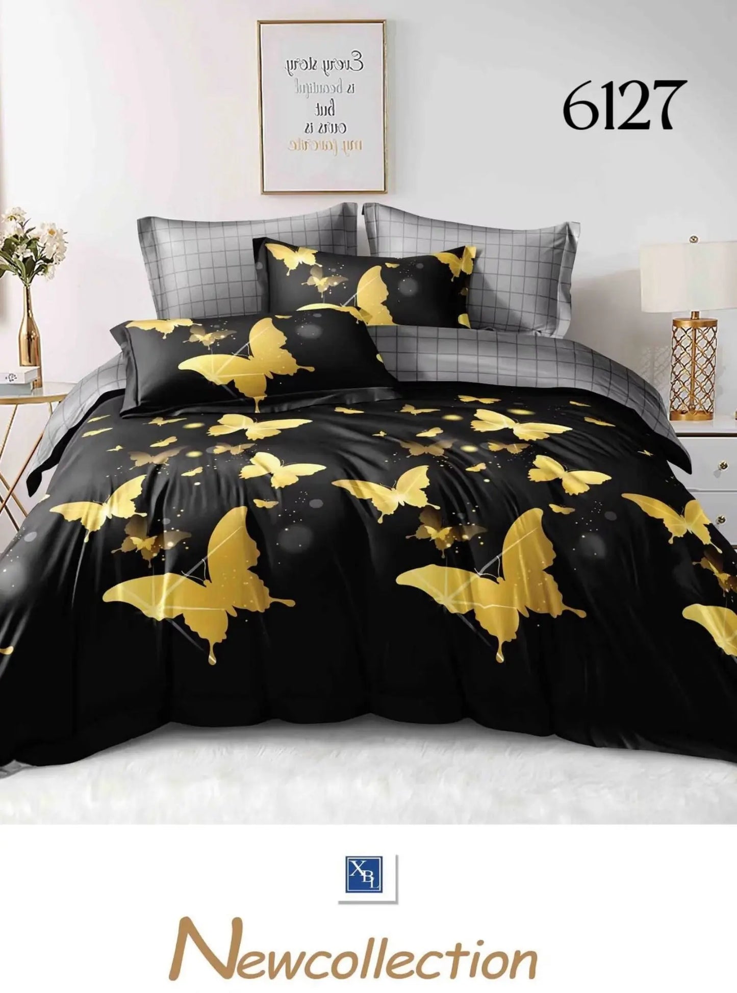 Posteljina Golden Butterfly Night (6 dijelova)