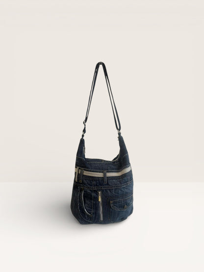Denim Unikatna Torba „Urban Pocket“ – Ručni Rad