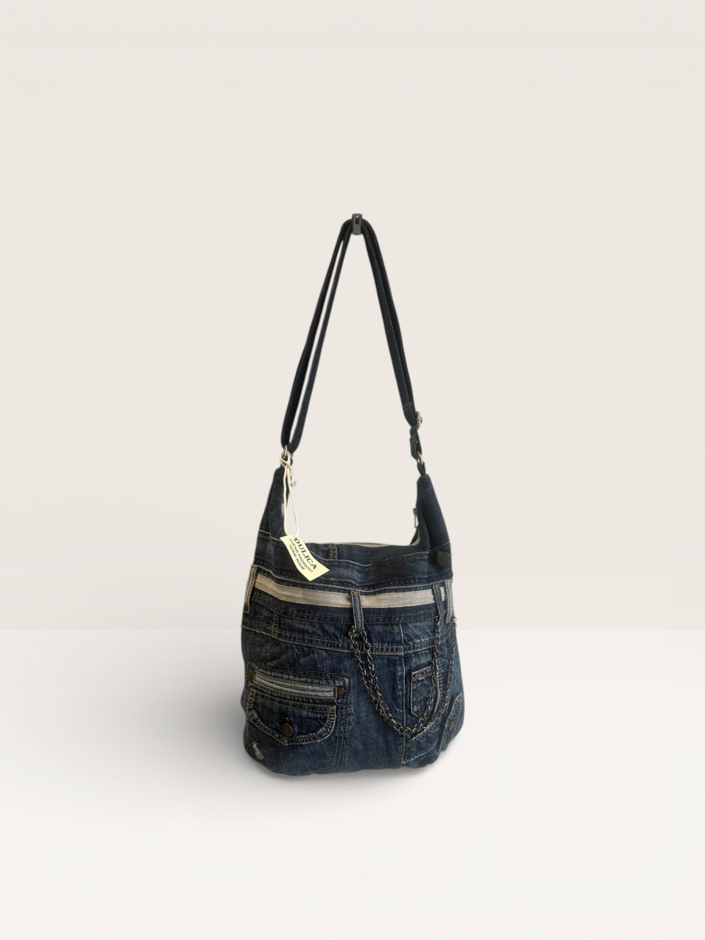 Denim Unikatna Torba „Urban Pocket“ – Ručni Rad