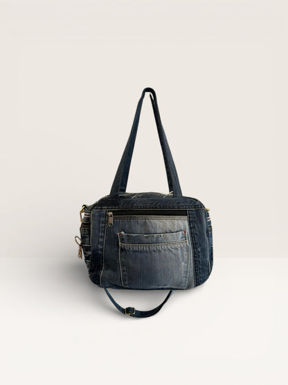 Denim Unikatna Torba „Urban Chain“ – Ručni Rad