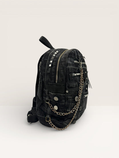 Denim Unikatni Ruksak „Black Rock“ – Ručni Rad