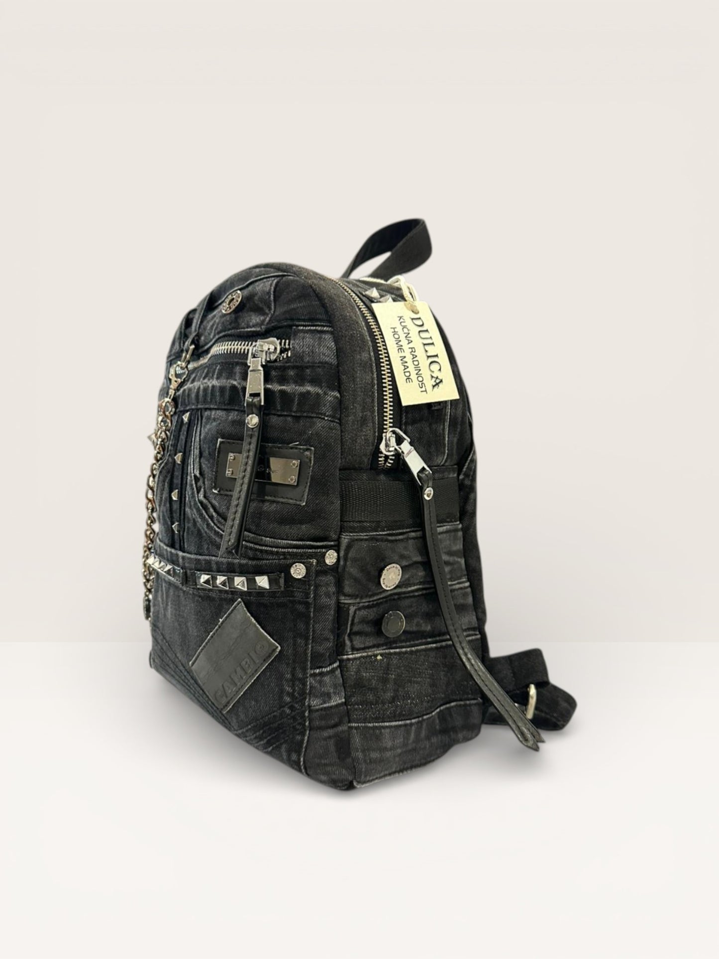 Denim Unikatni Ruksak „Black Rock“ – Ručni Rad