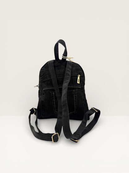 Denim Unikatni Ruksak „Gold Denim“ – Ručni Rad