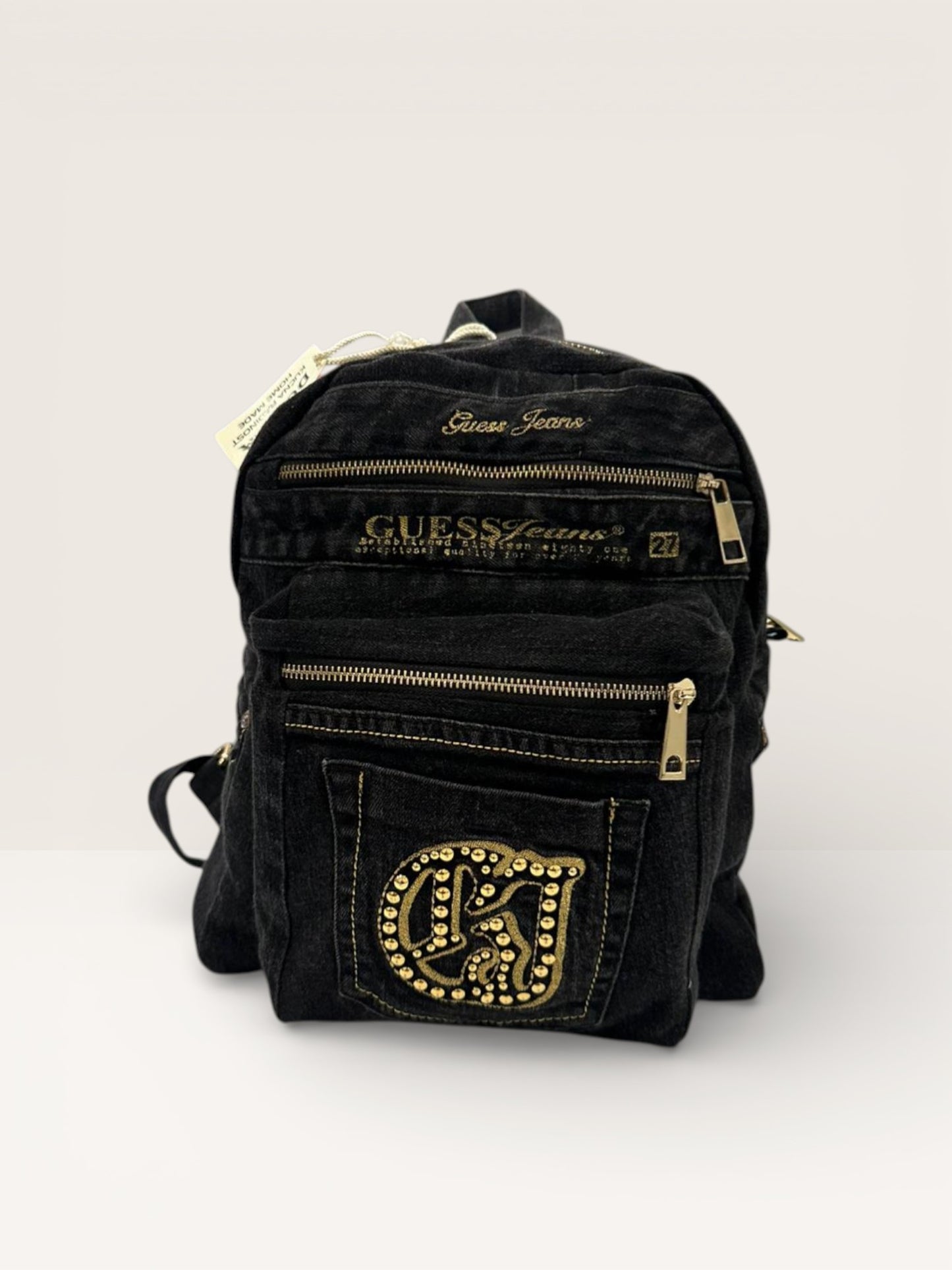 Denim Unikatni Ruksak „Gold Denim“ – Ručni Rad