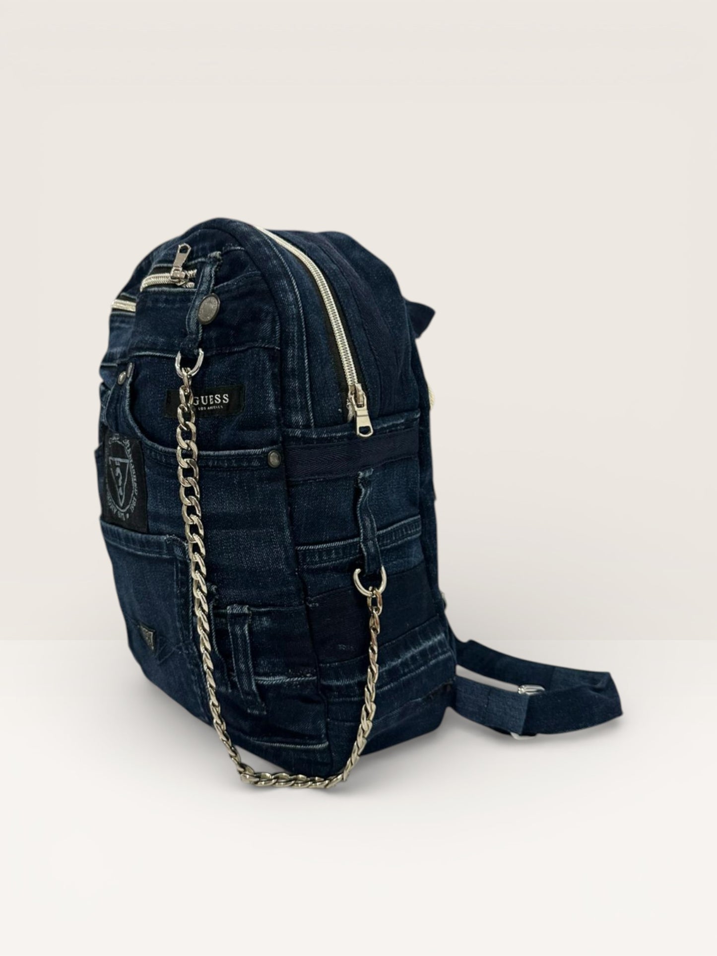 Denim Ruksak „Urban Chain 2“ – Ručni Rad