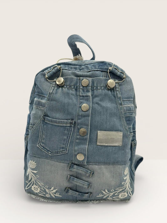 Denim Ruksak „Heritage Floral“ – Ručni Rad